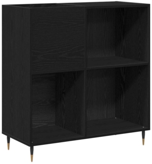 vidaXL Schallplattenschrank mit Regal Schwarze Eiche 85 x 38 x 89 cm 862910