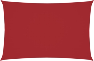 vidaXL Sonnensegel Oxford-Gewebe Rechteckig 2x4 m Rot 135642
