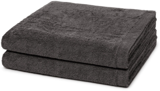Cawö Lifestyle 2 tlg. Frottier-Set - 2 X Duschtuch (70 X 140cm) - 520 g/m2 - Anthrazit