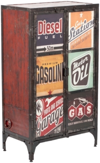Highboard LOGAM-DIESEL ca. H145cm recyceltes Metall Schrank Kommode Vintage