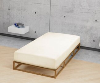 biberna Frottee-Stretch-Spannbetttuch 0012344, natur, 1x 180x200 cm - 200x200 cm