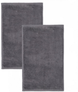 Villeroy & Boch Handtuch 2 Stück Villeroy & Boch Gästetücher One 2550-774 graphit 30x50, Walkfrottier (Spar-Set, 2-St), 100% Baumwolle