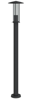 vidaXL Wegeleuchte Schwarz 100 cm Edelstahl 4006355