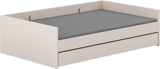 YUNY by PAIDI Kinderbett SISTER LOU mit Bettkasten, Jugendliege, bietet extra Stauraum oder zweite Liegefläche, Kojenliege Beige