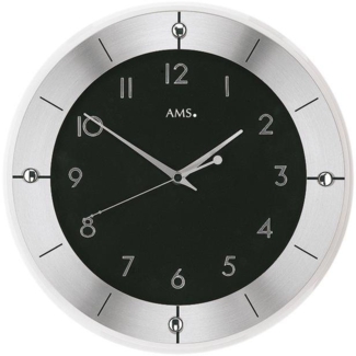 AMS Funkwanduhr F5849 (Quarzuhr,Mineralglas,Wohnzimmer,Esszimmer,Küche,Arbeitszimmer,Flur)