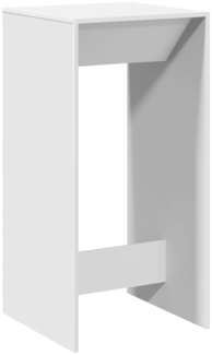 vidaXL Bartisch Weiß 51x50x103,5 cm Holzwerkstoff 854418