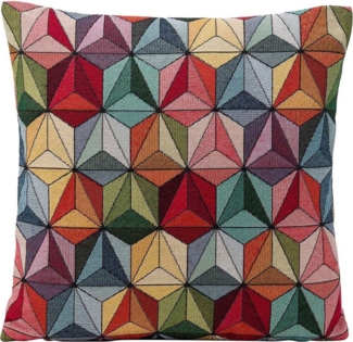 Gözze Kissenhülle STARLET, 50 x 50 cm, Mehrfarbig, Rautenmotiv, (1 Stück), Polyester, Baumwolle, mit Reißverschluss