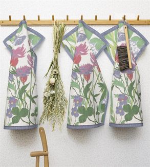 EKELUND MASTER WEAVERS 1692 Geschirrtuch Küchenhandtuch Sommartid 40x60 cm, (1-tlg, 1 x Geschirrtuch), Pixel gewebt (6-farbig)