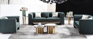 Designer Rund Couchtisch Wohnzimmertisch Kaffeetisch Sofa Tisch Marmor Beistell