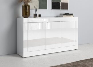 Sideboard 'BASIC', weiß lackiert, 160 cm