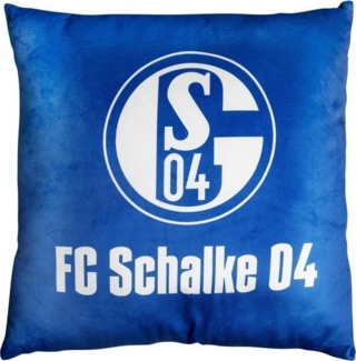 FC Schalke 04 Dekokissen Kissen Flanell königsblau