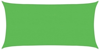 vidaXL Sonnensegel 160 g/m² Rechteckig Hellgrün 2,5x5 m HDPE 311291