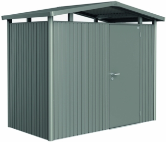 Biohort Gerätehaus Panorama, P1: 273 x 158 x 227 (b x t xh) cm, quarzgrau-metallic