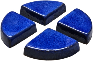 Staunässe ade! 20x Keramik Füße für Blumentopf | Royal Blau | Hochwertig