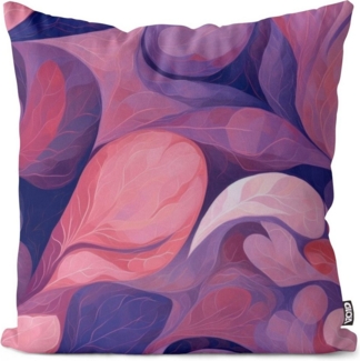 VOID Kissenbezug, (1 Stück), Abstraktes Blumenmuster Lila schöner rosa veilchen blumen pflanzen bl