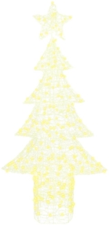 vidaXL Weihnachtsbaum mit 240 LEDs Warmweiß 180 cm Acryl 42018981