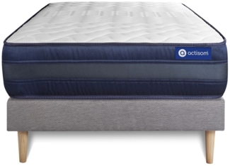 Actimemo tech matratze 90x200cm + Bettgestell mit lattenrost - Dicke : 24cm - Memory-schaum - H5