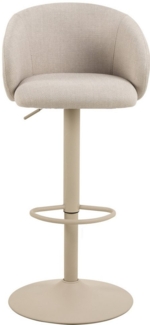 freiraum Barhocker Eleanor, Trompetenfuß mit Fußstütze, Bezug beige - 53 x 110 x 56 cm (BxHxT)