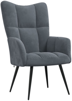 vidaXL Relaxsessel Dunkelgrau Samt [328074]
