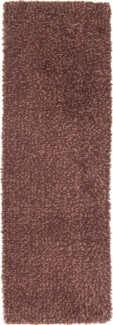 Morgenland Läufer Hochflor - 207 x 67 cm - braun