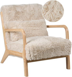 Sessel SKOVDE Webpelz Hellbeige