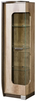Vitrine Glasvitrine Romeo 50x46x192,5cm Canyon Eiche Arusha