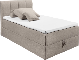 'GRANADA 2' Polsterbett, schlamm, 120x200 cm
