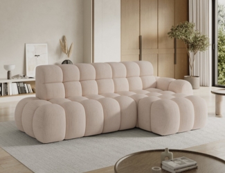 MOEBLO Ecksofa Lorveno, Eckcouch Wohnlandschaft mit Ottomane, Polsterecke & Eckgarnitur mit elektrischer Sitztiefenverstellung und Schlaffunktion, modernes Schlafsofa mit Ottomane, (BxHxT): 283 x 98 x 165 cm