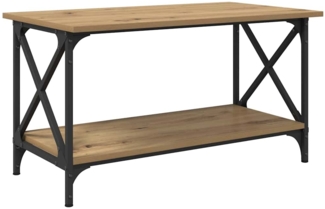 vidaXL Couchtisch Artisan-Eiche 80 x 45 x 45.5 cm Holzwerkstoff 875732