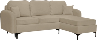 Ecksofa Vadrin L, Seite: Rechts, Farbe: Manila 02