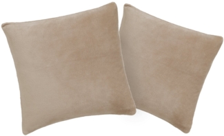 my home Kissenbezug Desner3, (2 Stück), Kissenhülle mit Reißverschluss, Cashmere-Touch, kuschelig & weich