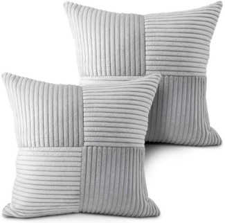 Amilian Kissenbezüge - 2er Set Kissenhüllen - Zierkissenbezüge - Kissenbezug, (2 Stück), 40x40 cm, Kissenhülle für Kissen, Dekokissen, Zierkissen, Sofakissen