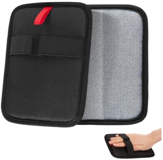 OKWISH Fellpflegehandschuh Tierhaarentferner Handschuhe Fusselentferner, (Fusselbürste, wiederverwendbar waschbar, 2-tlg), Entfernt Tierhaare Staub Fusseln von Sofa Teppichen Möbeln u. v. m.
