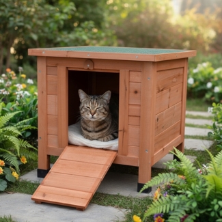 Katzenhaus Outdoor Wetterfest Haus Katzen Höhle Bett Katzenhöhle XL Katzenhütte