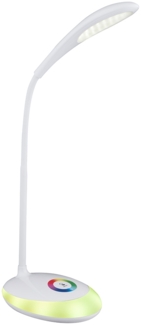 RGB LED Tischleuchte, Spot beweglich, Touchdimmer, H 48 cm, MINEA