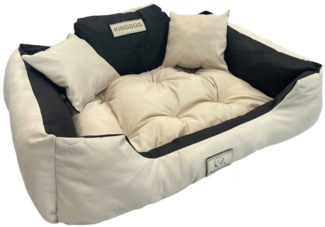 AIO Tierbett, KingDog Hunde- und Katzenbett XXL Außenmaße: 130x105 cm