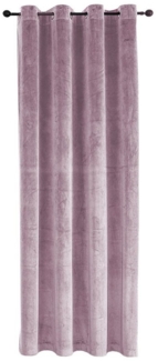 Haus und Deko Gardine Vorhang Ösen Verdunkelung 140x245 cm Samt weich blickdicht Gardine, Ösen (1 St), Polyester