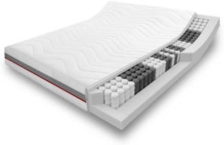 7 Zonen orthopädische Taschenfederkernmatratze Sleezzz Premium 120x200 cm, Höhe 23 cm, Härtegrad H2/H3