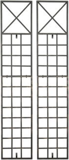 CLP 2er Set Rankgitter Trigo aus Metall,bronze