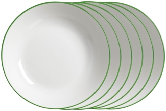 Ritzenhoff & Breker Adela Suppenteller ø 20 cm 6er Set - grün - DS