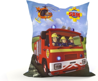 Green Bean® Kinder Sitzsack Feuerwehrmann Sam 100x135 cm mit 270 Liter hochwertiger EPS Perlen Füllung und waschbarem Motiv Wechsel-Bezug aus 100% Baumwoll
