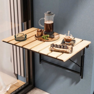 Jungengel Klapptisch Wandtisch Balkontisch Küchentisch 40x60 cm Wandmontierter Tisch, Einfache Montage, Platzsparender Tisch, Universell einsetzbar
