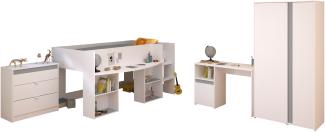 Parisot 'Pirouette 11' 4-tlg. Kinderzimmer-Set, Holz weiß