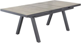 Gartentisch Kentucky Ausziehtisch Esstisch 160/210x100x75cm Keramik Braun