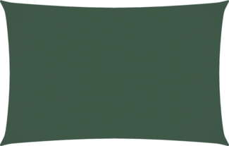 vidaXL Sonnensegel Oxford-Gewebe Rechteckig 5x8 m Dunkelgrün 135496