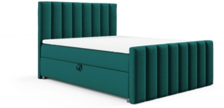 Best for Home Boxspringbett Boxspringbett 200x200 mit 7-Zonen-Bonnellfederkern & Stauraum (140x200 160x200 180x200 200x200 cm), Verschiedene Liefermöglichkeiten, TOP Preis-Leistungs-Verhältnis