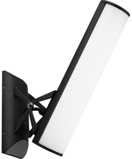 LED Wandlampe, Aluminium grau, H 32,5 cm