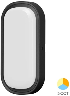 Mundotec LED Außen-Wandleuchte LED Außenbeleuchtung 18W Rund/Oval IP65 CCT 3 Farbstufen