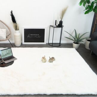 Consilio Concept Fellteppich Teppich Hasenfell Imitat HEAVEN Fell Hochflor rechteckig Höhe: 50 mm