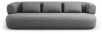 Micadoni Sofa Jenny 4-Sitzer Chenille Dunkelgrau